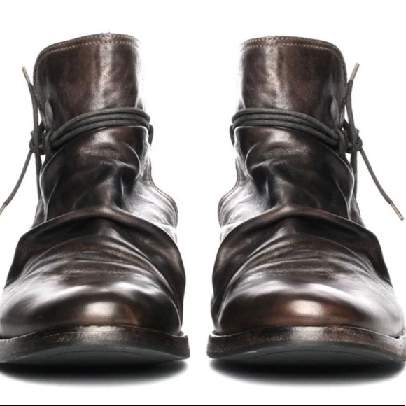 Pete Sorensen Lars Vintage Gray Leather Boots - Picture 2 of 12